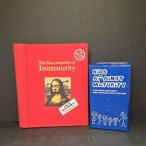 The Encyclopedia Of Immaturity Book  And Kids Against Maturity Game